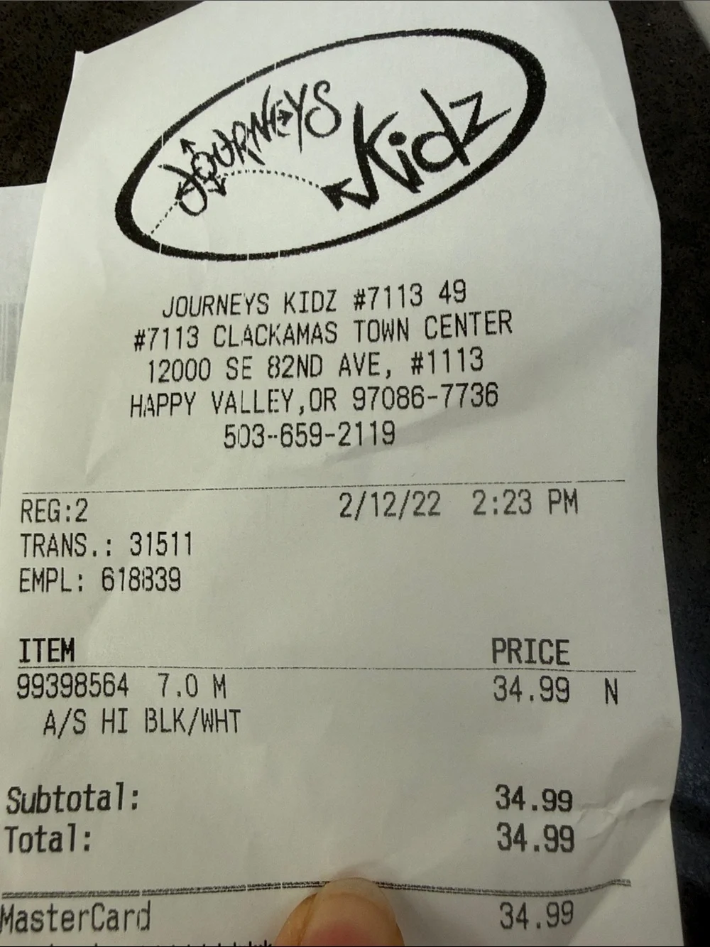 Converse used once